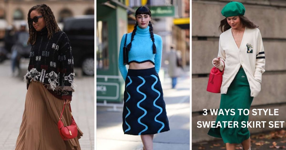 How to Style a Sweater Skirt Set